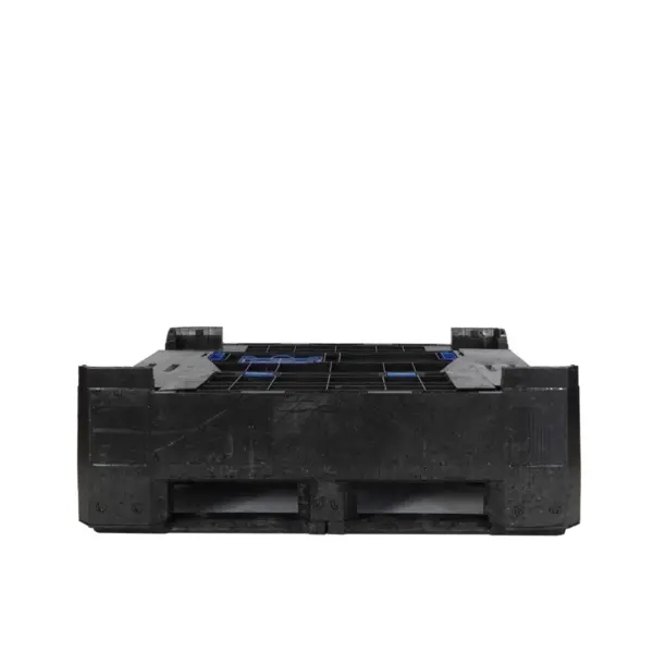 Used Black Collapsible Plastic Box - Blue Tab