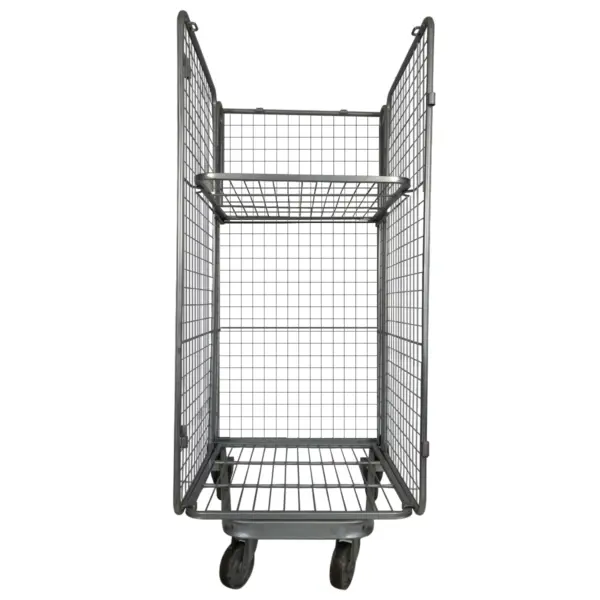 3 Sided Mesh Roll Cage with Middle Shelf