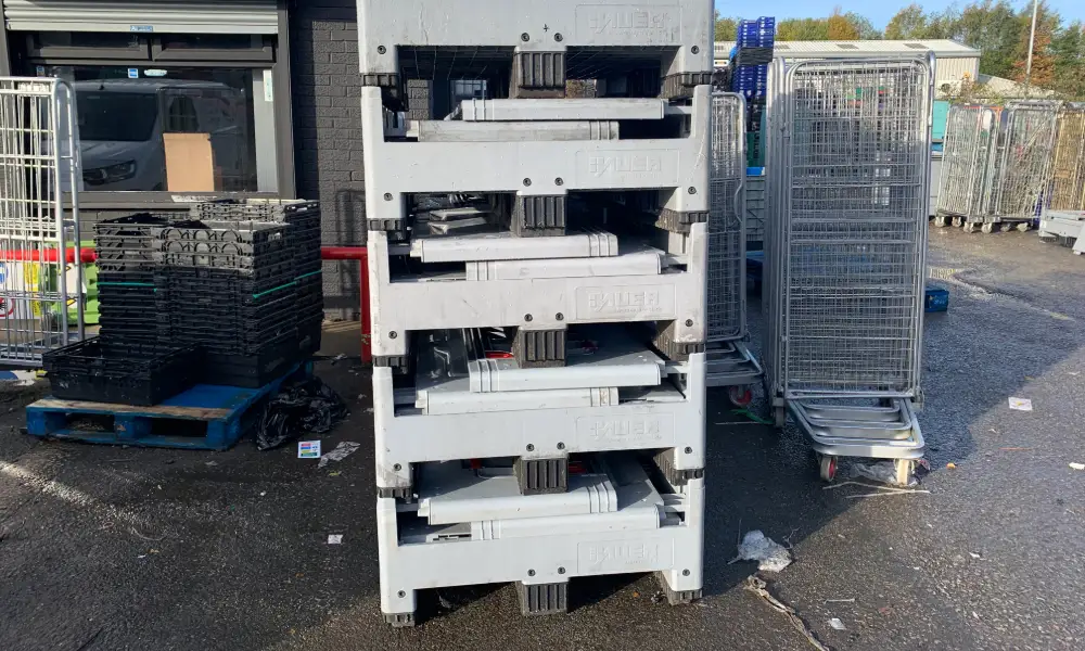 plastic pallet boxes warehouses