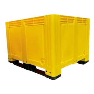 New Solid Sided Yellow Pallet Box - Image 1